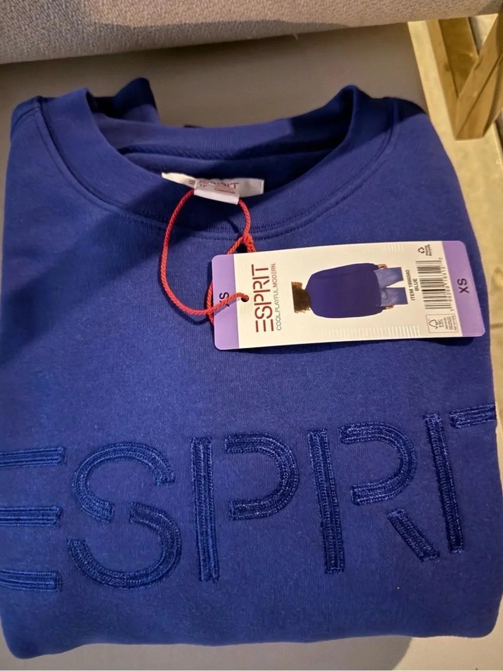 Esprit Kids Royal Blue Embroidered Logo Sweatshirt